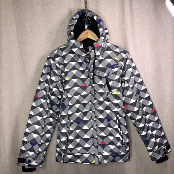 Core lil Chicks Powder Room Snow Ski Jacket Girls Youth Large 5000mm like new! - Picture 1 of 16